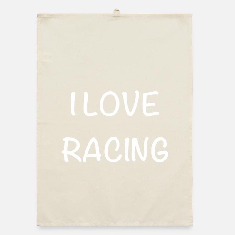 J’adore la course – Style d’écriture manuscrite Torchon bio