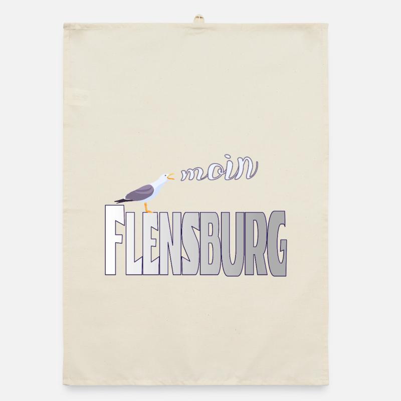Flensburg Möwe & Moin Design Organic Geschirrtuch
