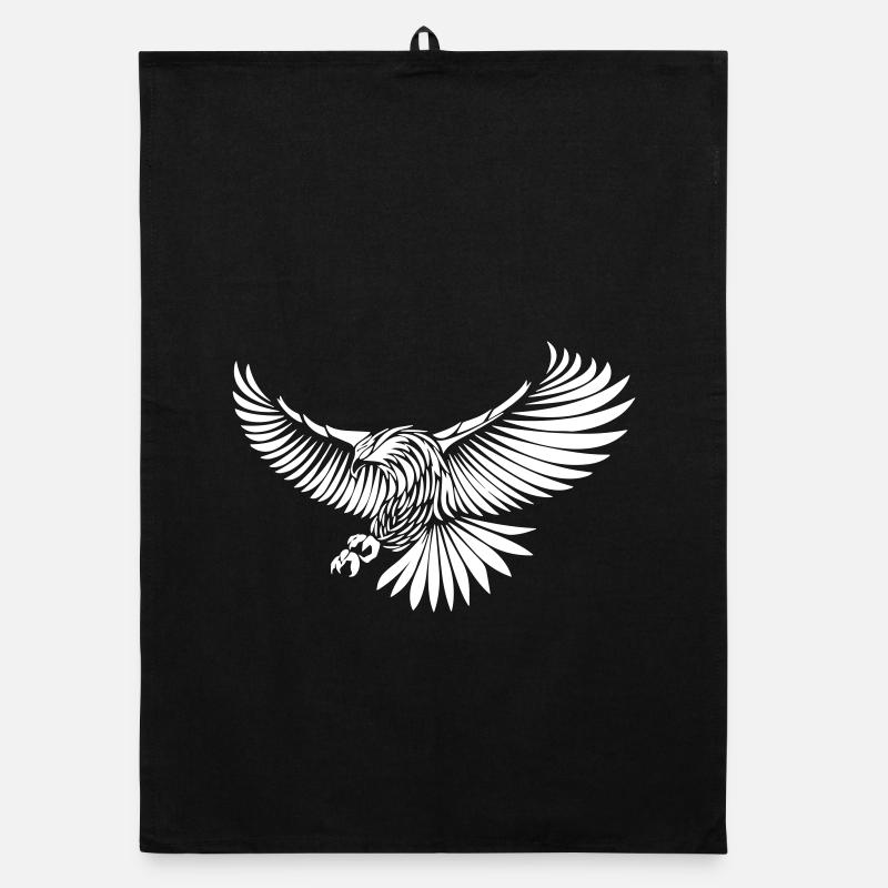 Heraldic Eagle Power Organic dish towel
