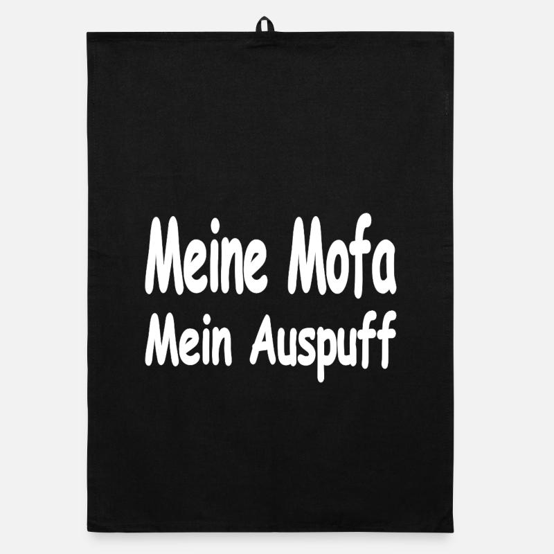 Moped - Organic dish towel - black