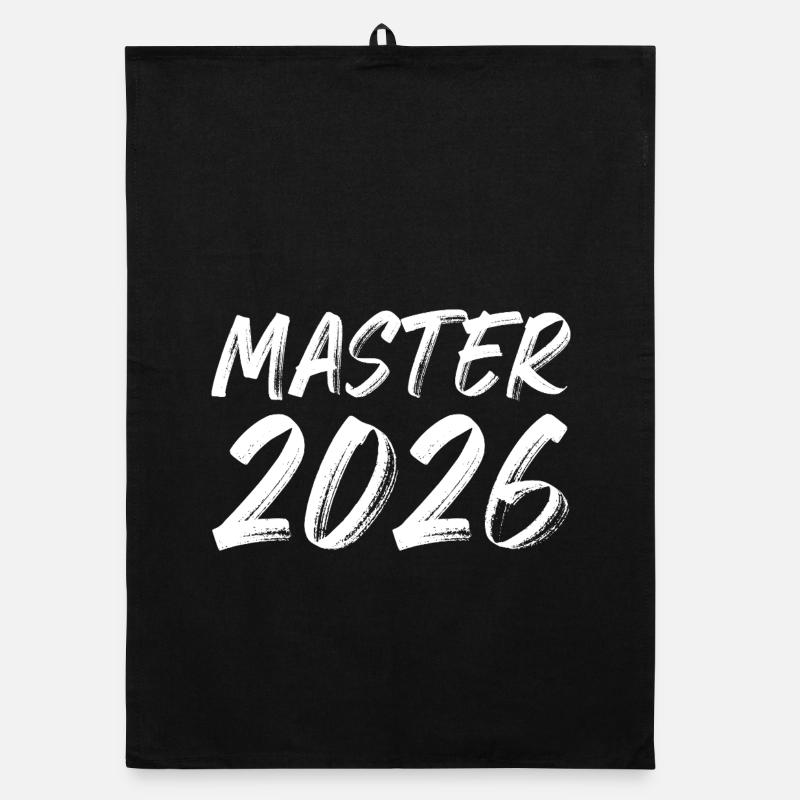 Master 2026 - Organic Geschirrtuch - Schwarz