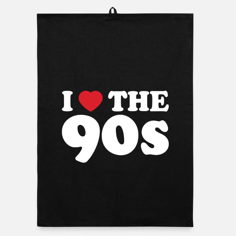 Ich liebe die 90er. Organic Geschirrtuch