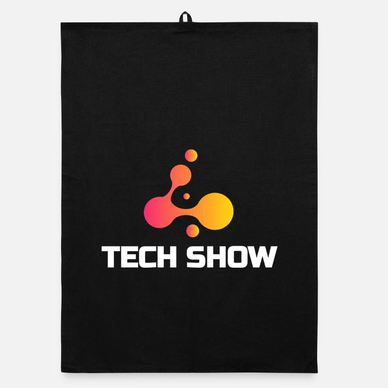 Technikshow Neon Blob Tee - Organic Geschirrtuch - Schwarz