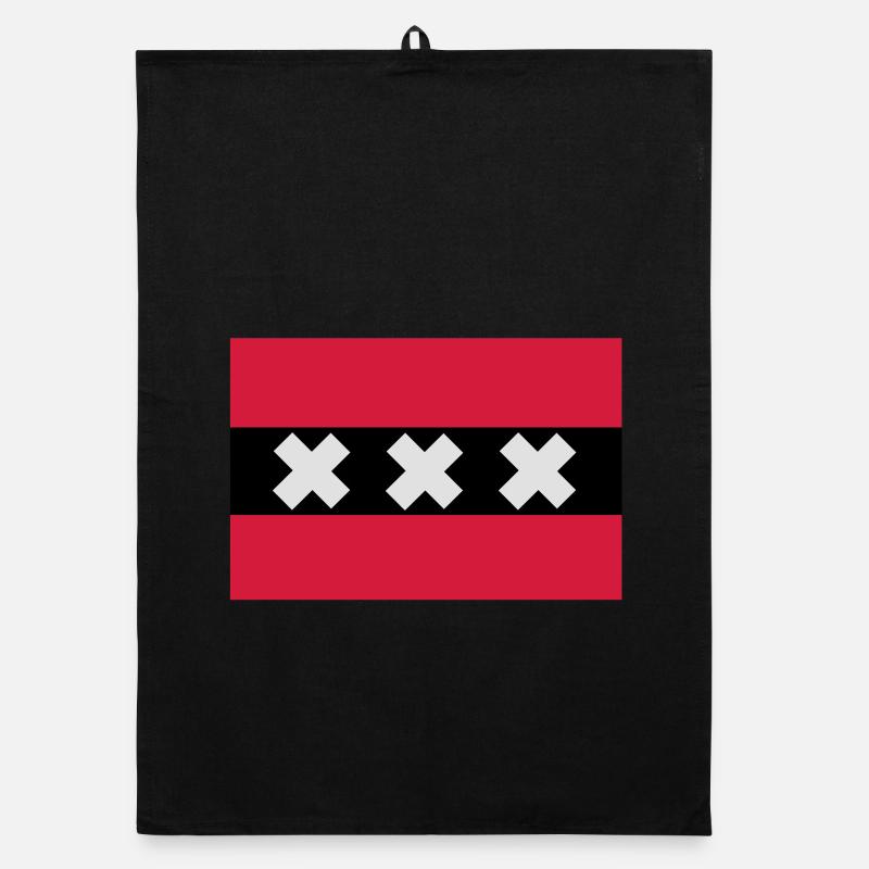 Drapeau de Amsterdam Torchon bio