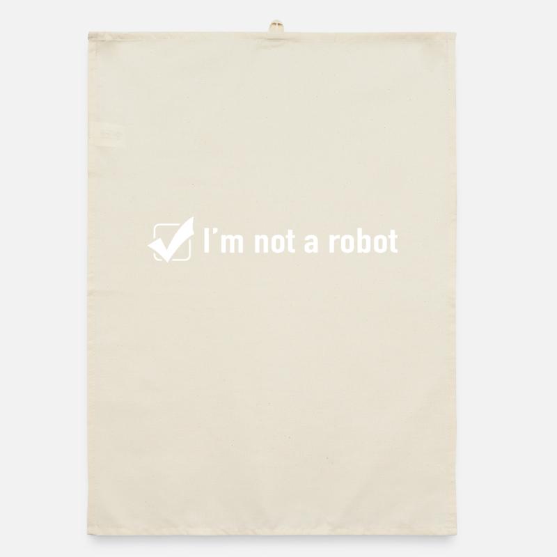 Ich bin kein Roboter Organic Geschirrtuch