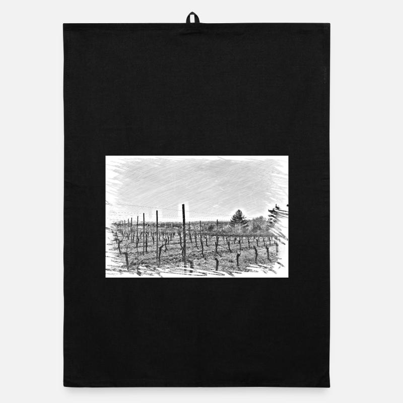 Grapevines in Baden Organic dish towel