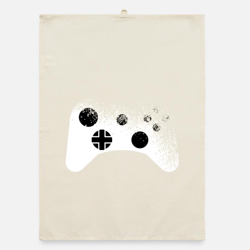 Splatter - Controller Pattern for Gamers Cool Organic dish towel
