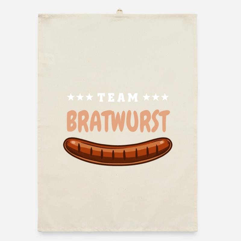 Team Bratwurst - Grill Fan - Grillen Wurst Organic Geschirrtuch