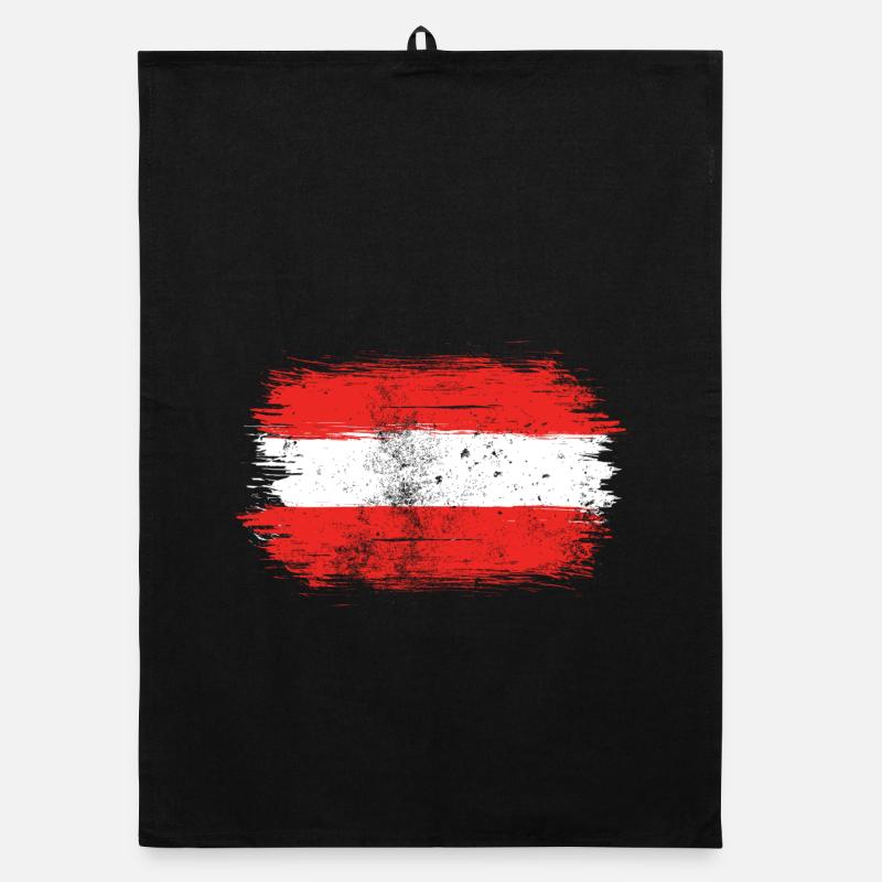 Drapeau Rouge-Blanc-Rouge Brosse Torchon bio