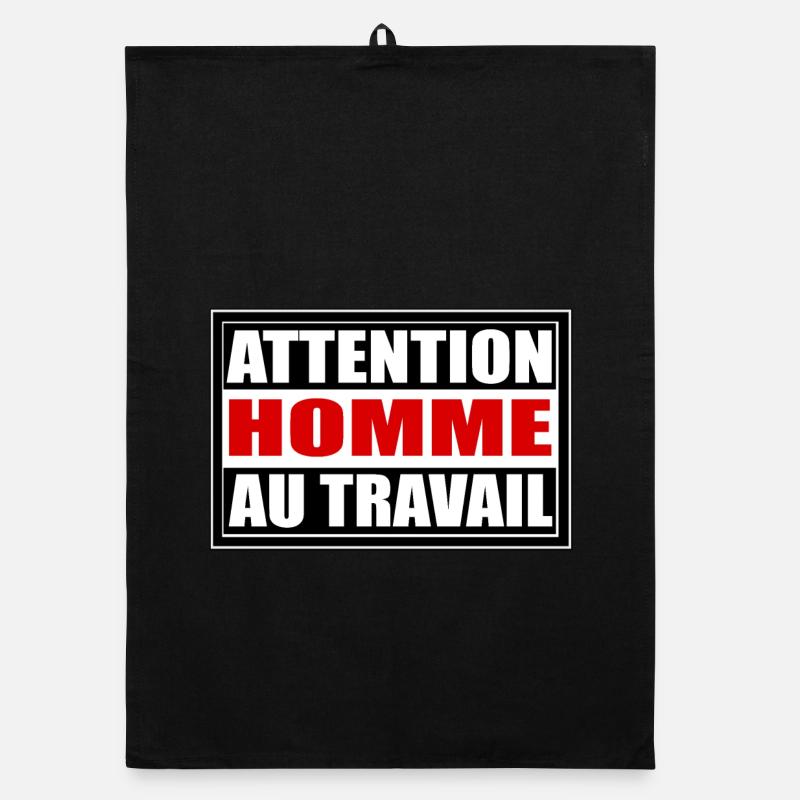 Homme au travail Torchon bio