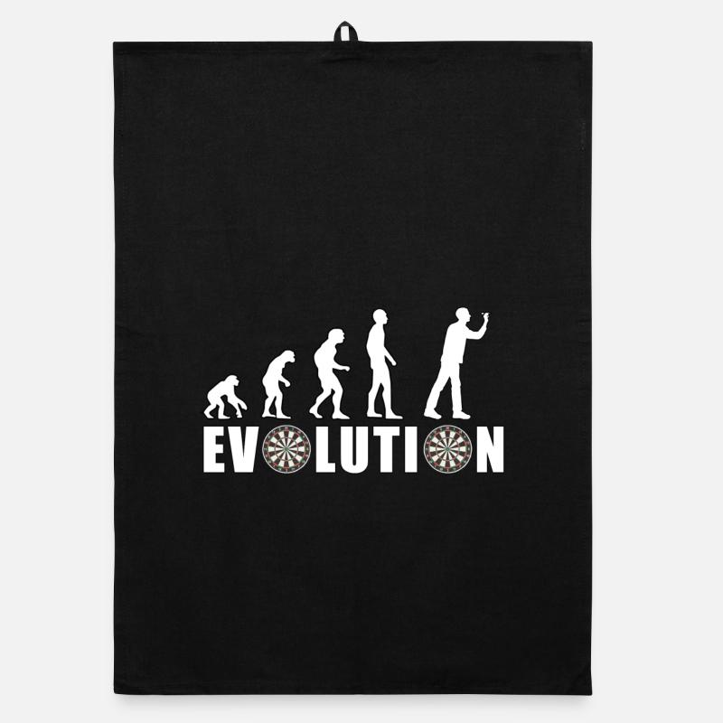 EVOLUTION DARTS Spiel Pfeil Dartscheibe Geschenk Organic Geschirrtuch