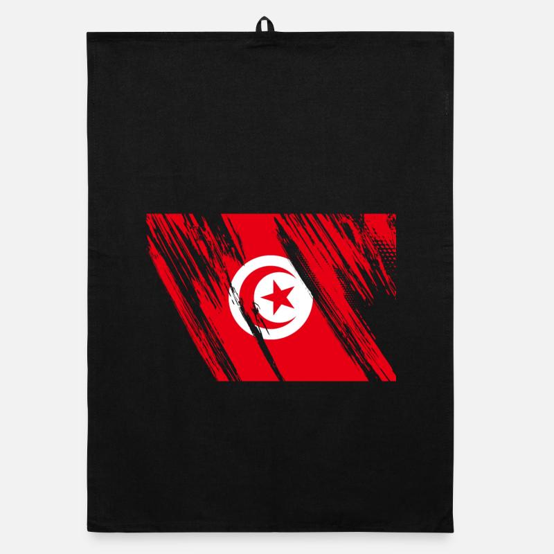 Drapeau de la Tunisie Torchon bio