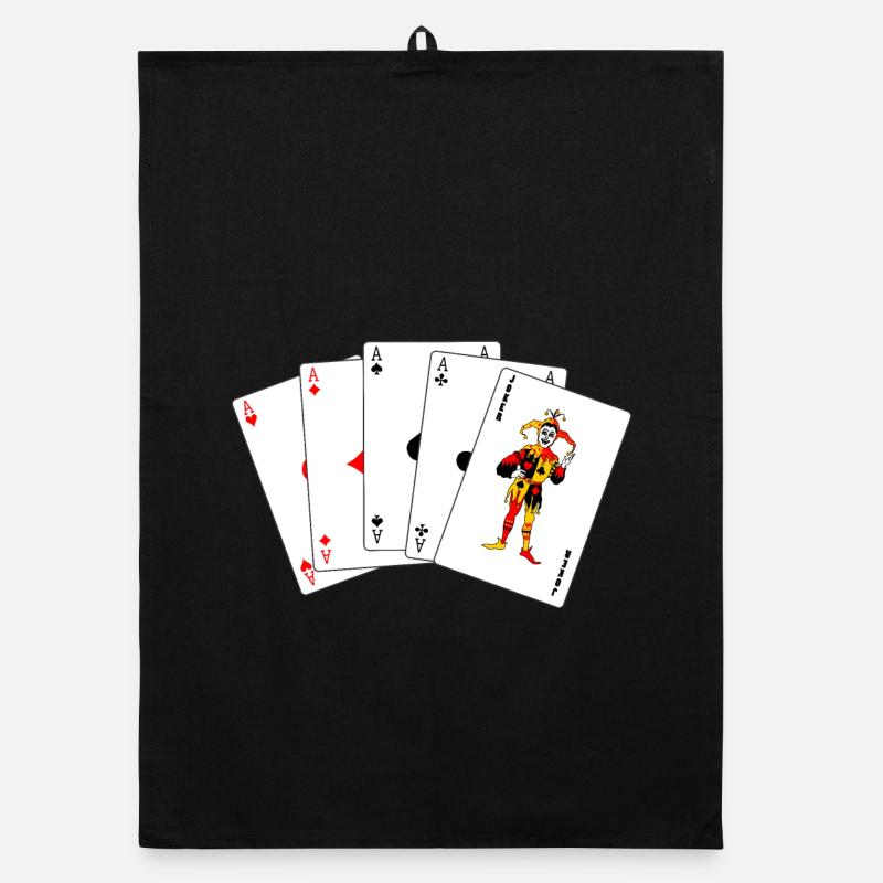 Five cards Five of a kind Organic dish towel