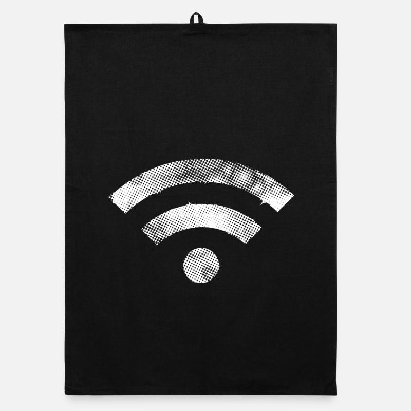 wifi wlan Symbole blanc MOD Torchon bio