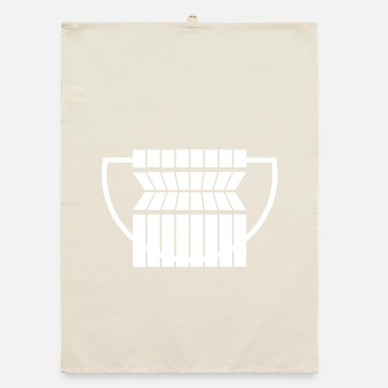 Abstract Geometric Pattern on Monochrome Organic dish towel
