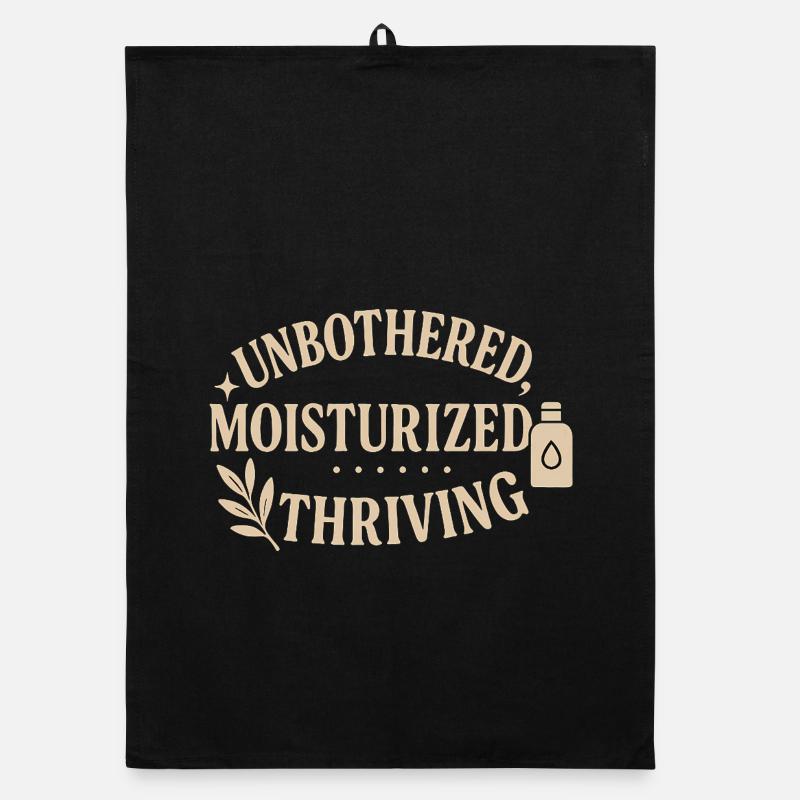 Unbothered Moisturised Thriving Design Organic dish towel