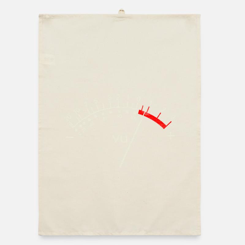 Retro VU Meter Organic dish towel