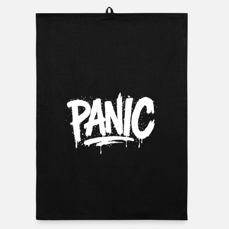 PANIC Expressive Grau-Ästhetik mit Risiko-Bothrin Organic Geschirrtuch