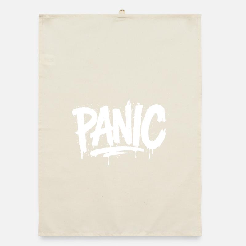 PANIC Expressive Grey Aesthetics with Risk Bothrin Organic dish towel