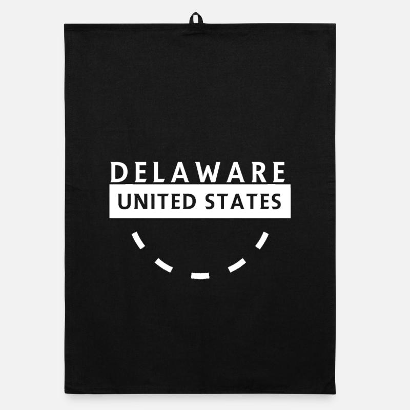 Insigne circulaire de l’emblème de l’État du Delaware Torchon bio