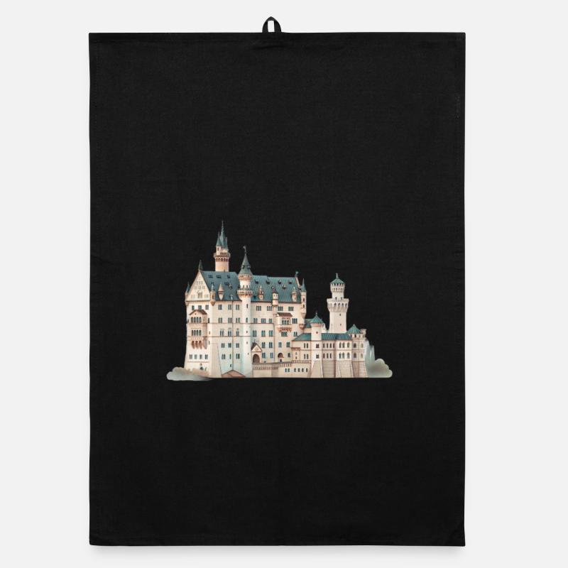 Märchenburg Neuschwanstein, Bavaria, Germany Organic dish towel