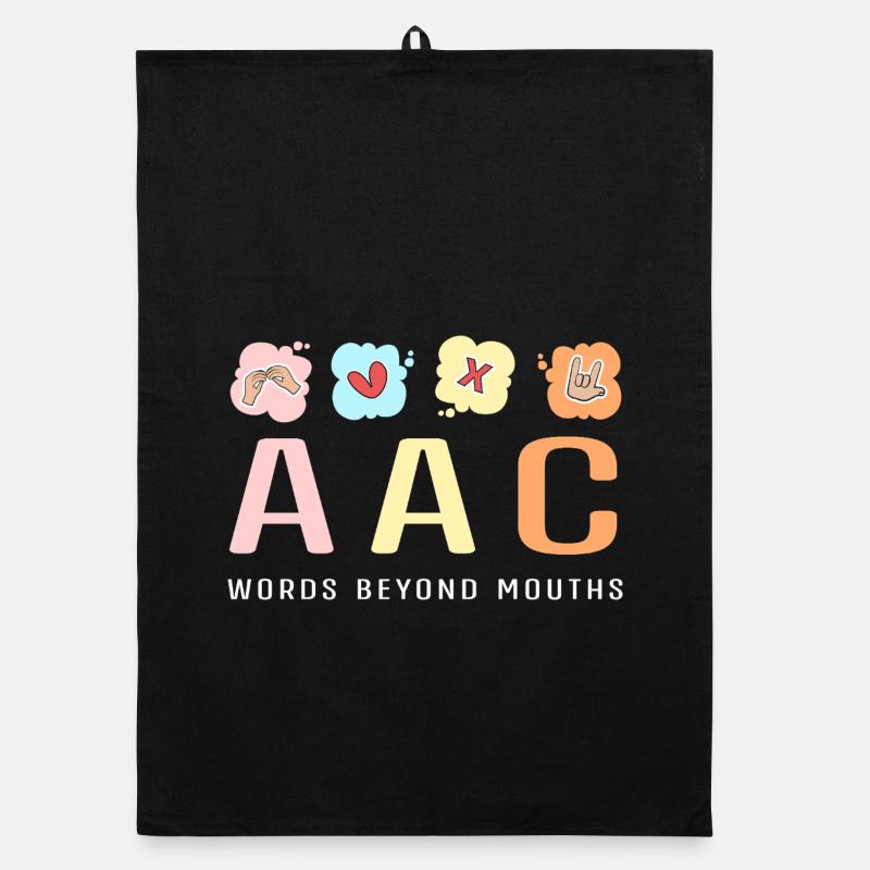 SLP Langue des Signes AAC Communication Torchon bio