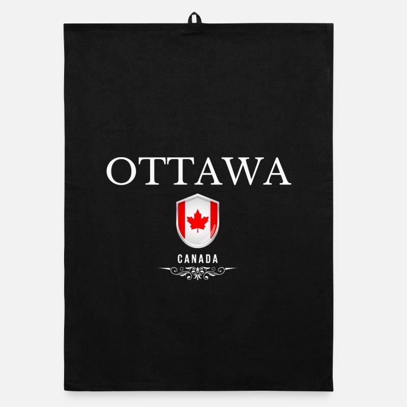 Souvenir Ottawa, Canadian pride Organic dish towel
