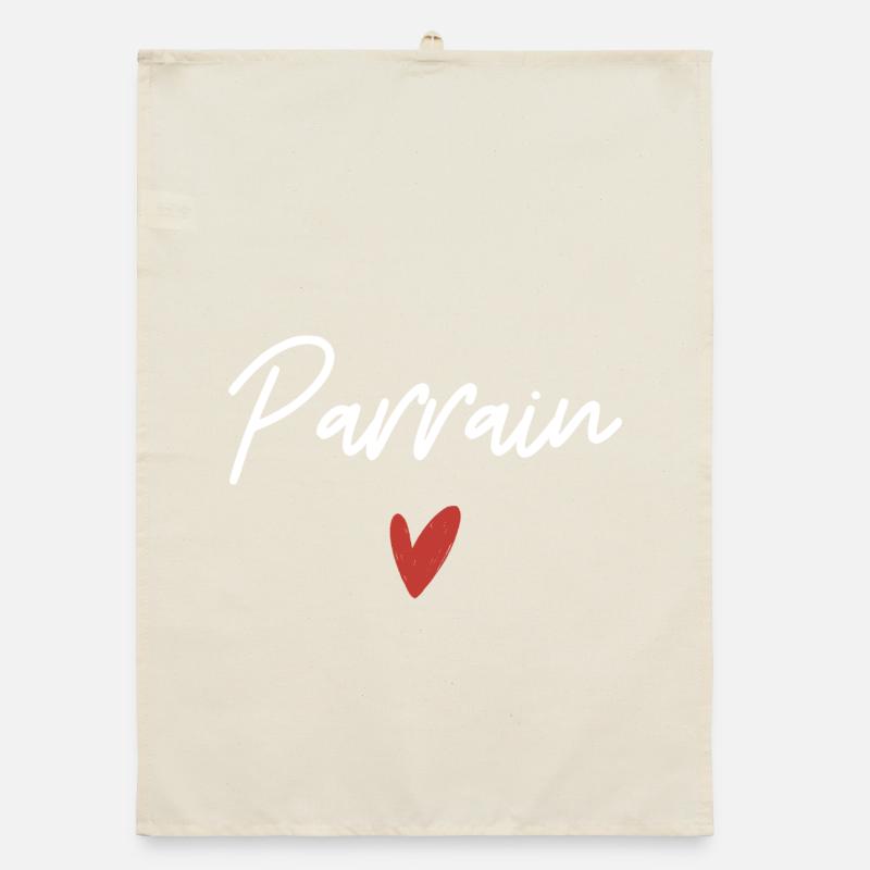 Pate Herz Geschenkidee Organic Geschirrtuch