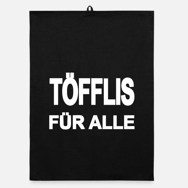 moped - Organic dish towel - black