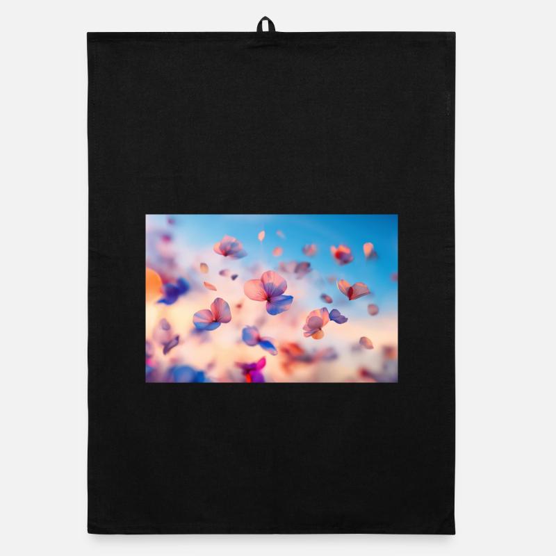 Des fleurs fluides en pastel Torchon bio