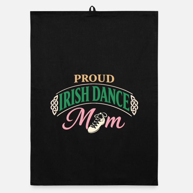 Irish Dance Step-dancing Celtic Fan Organic dish towel