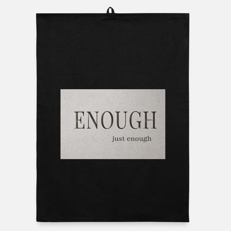 Genug – gerade genug Organic Geschirrtuch