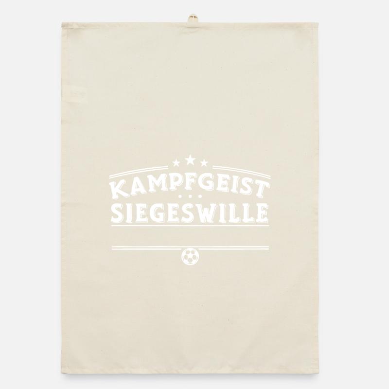 Kampfgeist - Siegeswille - YOUR TEXT  Torchon bio