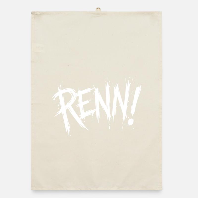 Courir! (Course, course, jogging, coureur) Torchon bio