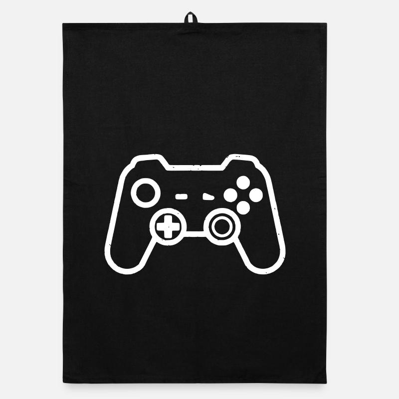 Gamepad Controller Outline Organic dish towel
