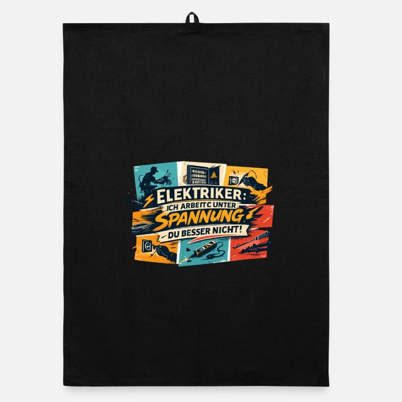 Under Voltage Electrician Saying Organic dish towel