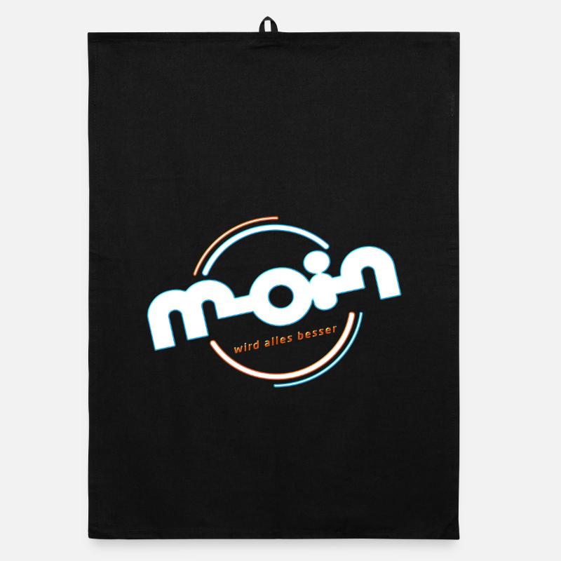 Moin - Organic Geschirrtuch - Schwarz