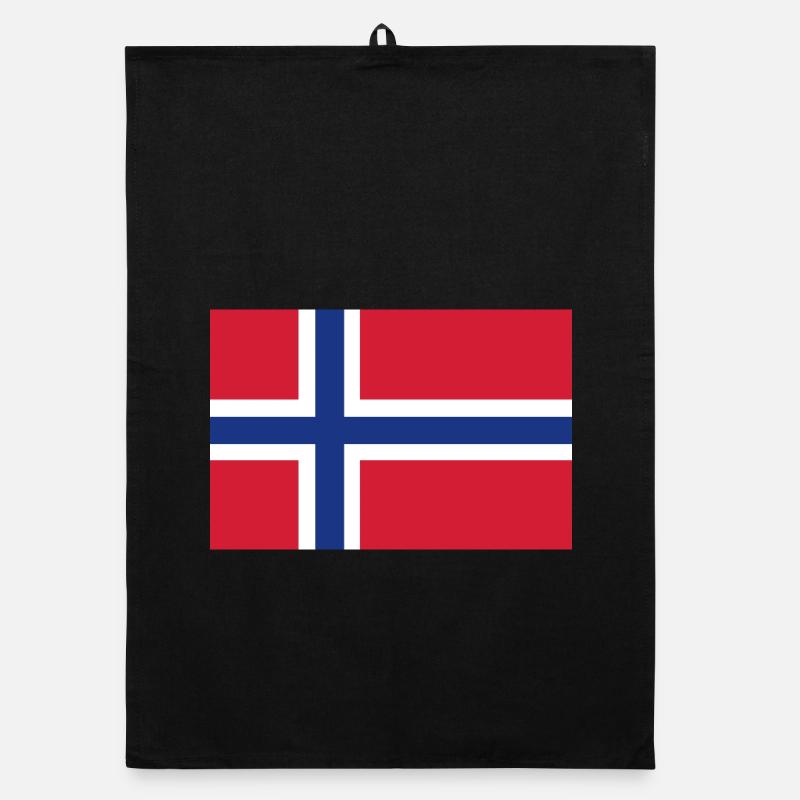 Norway Flag Organic dish towel
