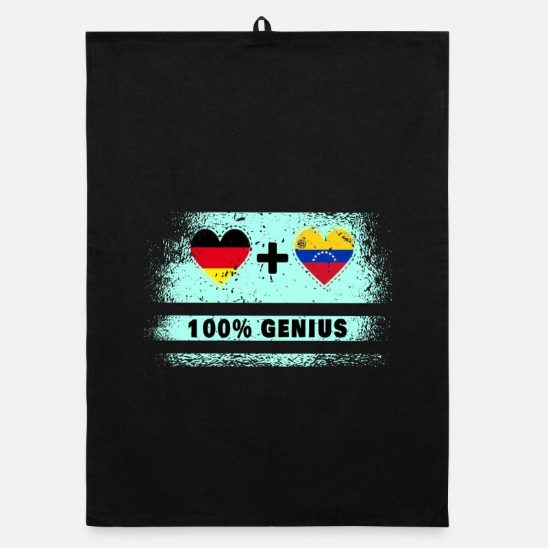 Germany and Venezuela Genial / Gift Organic dish towel