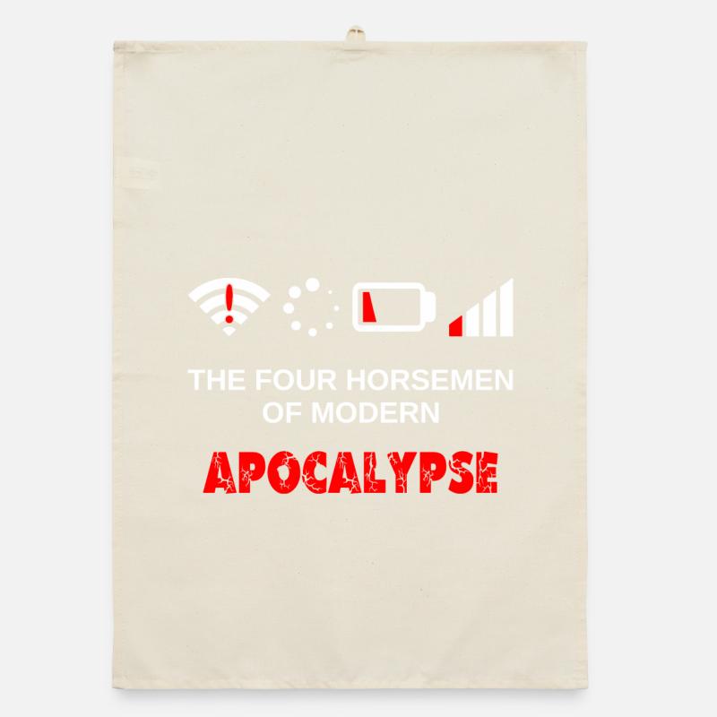 Vier Reiter der Modernen Apokalypse Gaming Nerd Organic Geschirrtuch