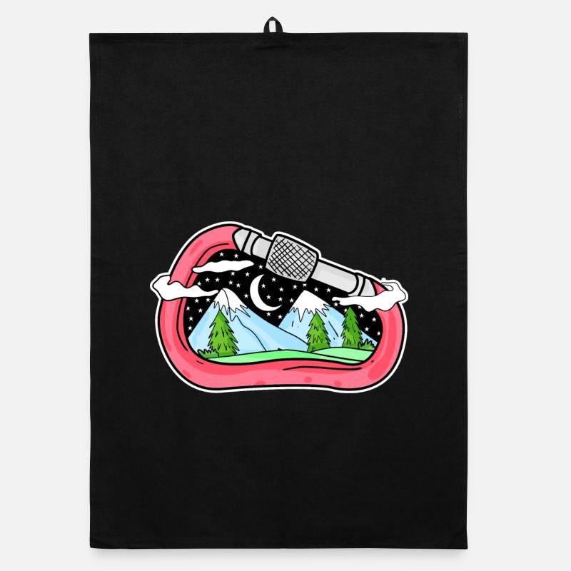 Mountain Mountains Mountain Peaks Organic dish towel