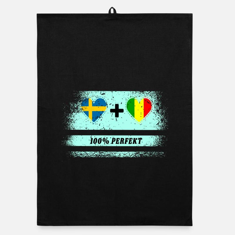 Mali et Suède 100% Parfait / Cadeau Torchon bio