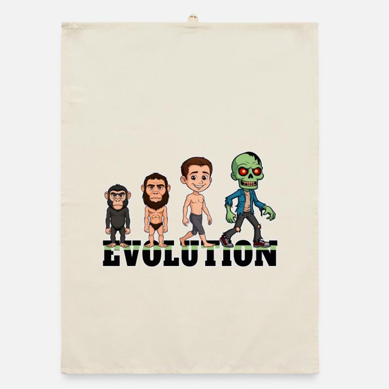Evolution Zombie Organic dish towel