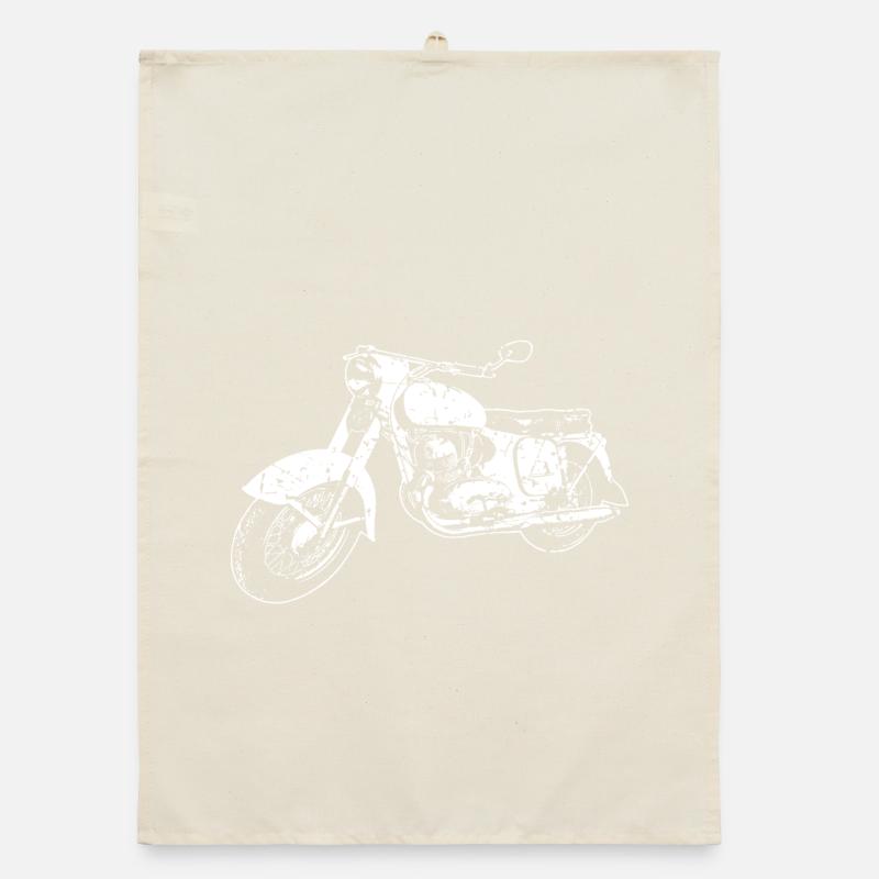 350er Oldtimer Motorrad Organic Geschirrtuch