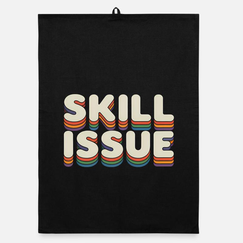 Skill-Problem - Lustige Gen Alpha Memes Organic Geschirrtuch