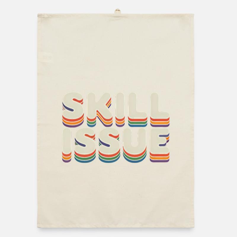 Skill-Problem - Lustige Gen Alpha Memes Organic Geschirrtuch