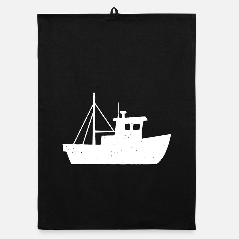Bateau de pêche Cutter Vector de la mer du Nord Torchon bio