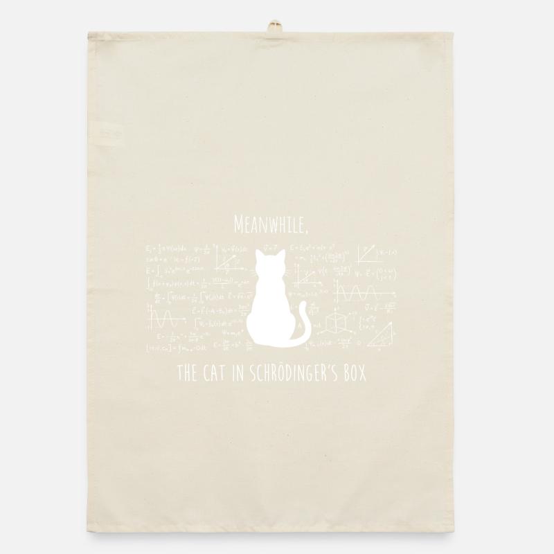 Le Chat de Schrödinger – Physique & Science Design Torchon bio