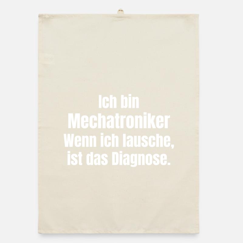 Mechatroniker Diagnose Lach Organic Geschirrtuch