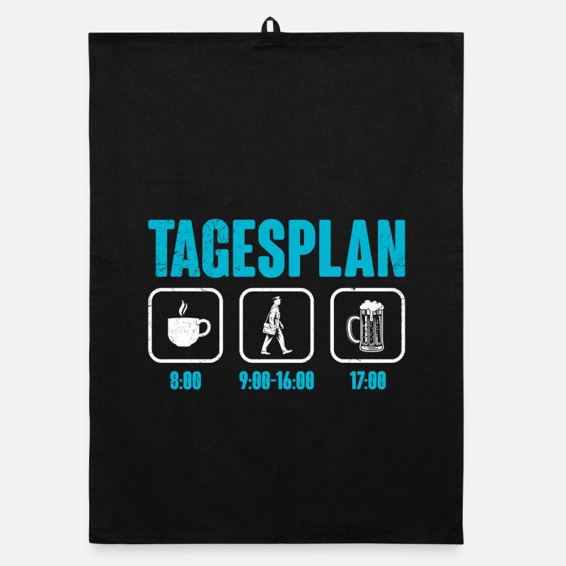 Postman DAILY SCHEDULE Parcel Deliverer Funny Organic dish towel